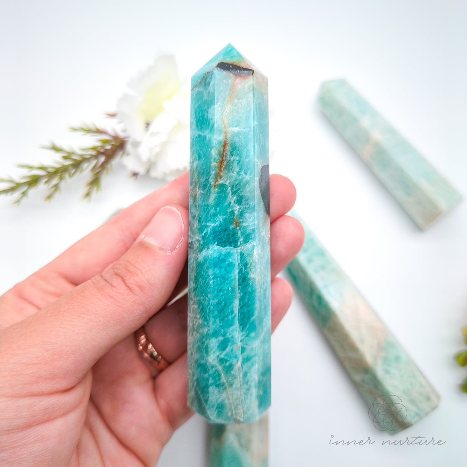 Amazonite Generator Tower | Crystal Shop Australia - Inner Nurture