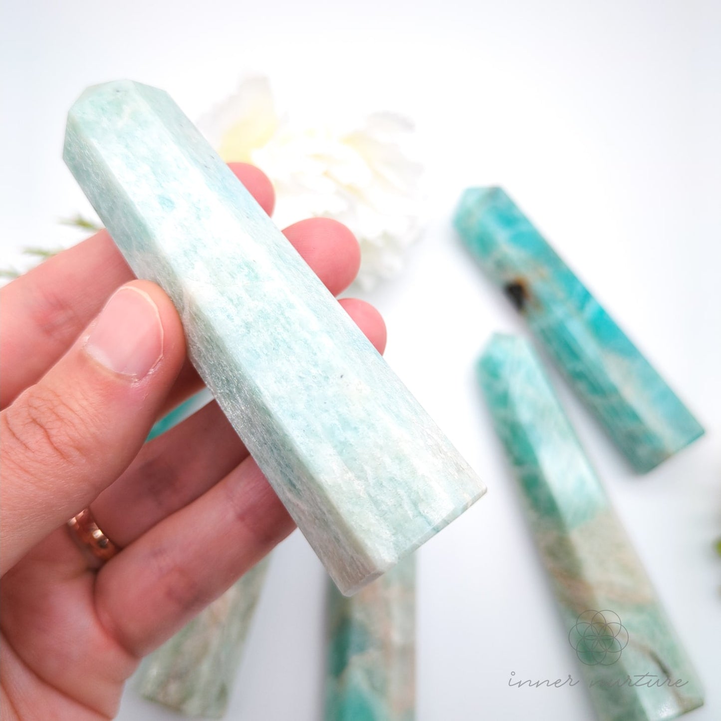 Amazonite Generator Tower | Crystal Shop Australia - Inner Nurture