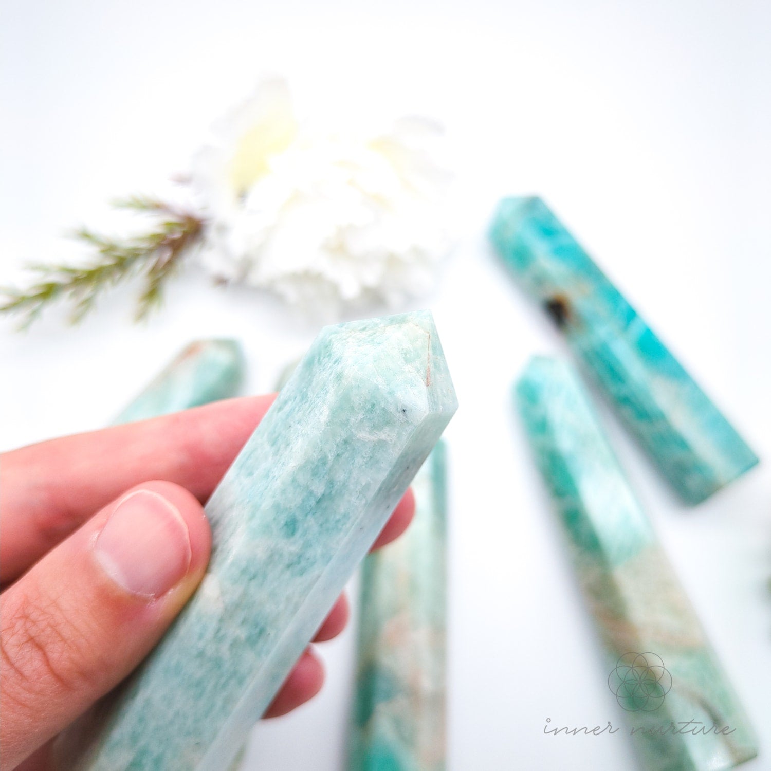 Amazonite Generator Tower | Crystal Shop Australia - Inner Nurture