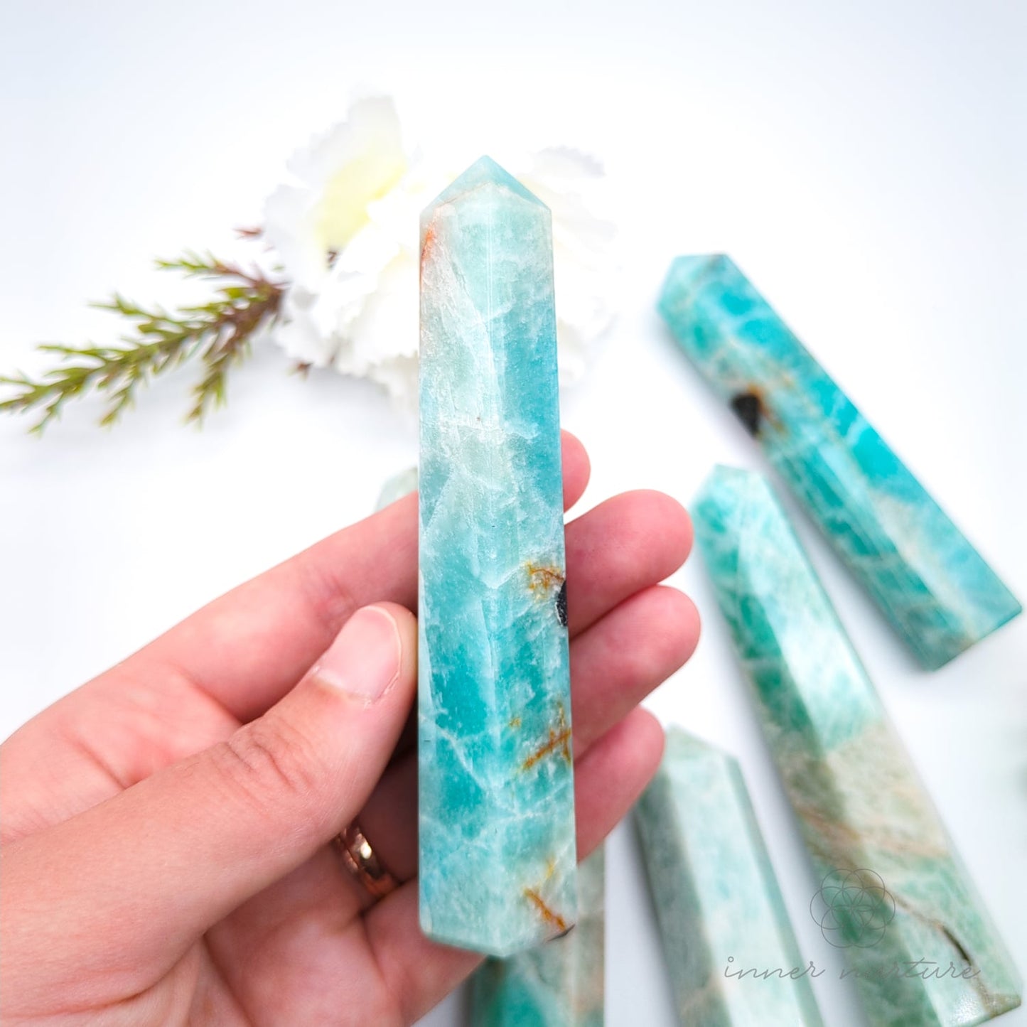 Amazonite Generator Tower | Crystal Shop Australia - Inner Nurture