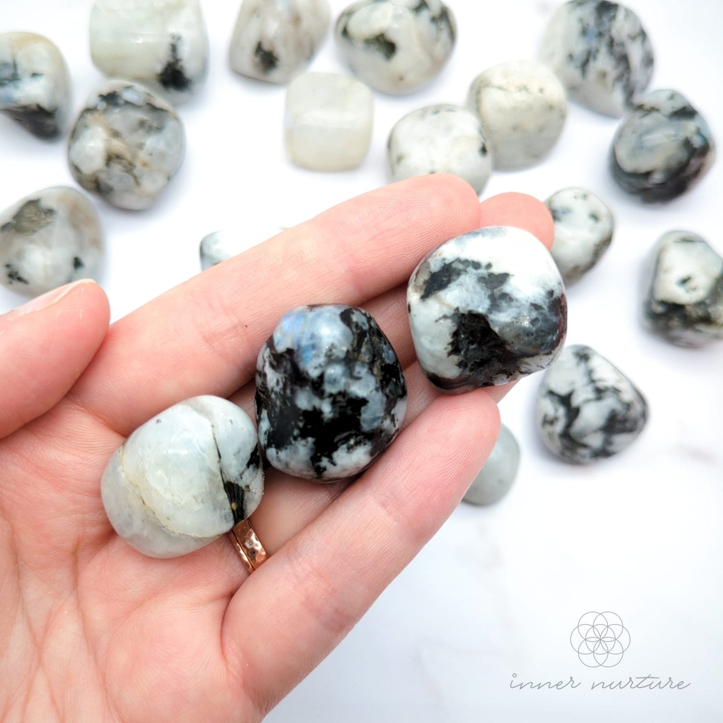 Rainbow Moonstone Tumble | Crystal Shop Australia - Inner Nurture