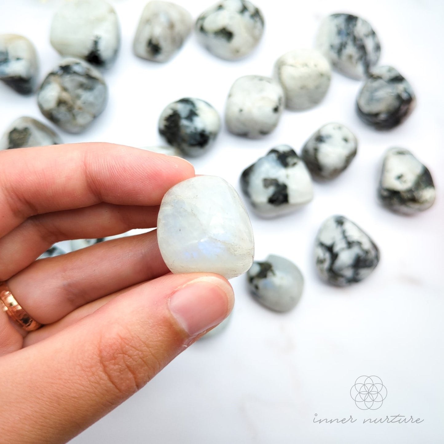 Rainbow Moonstone Tumble | Crystal Shop Australia - Inner Nurture