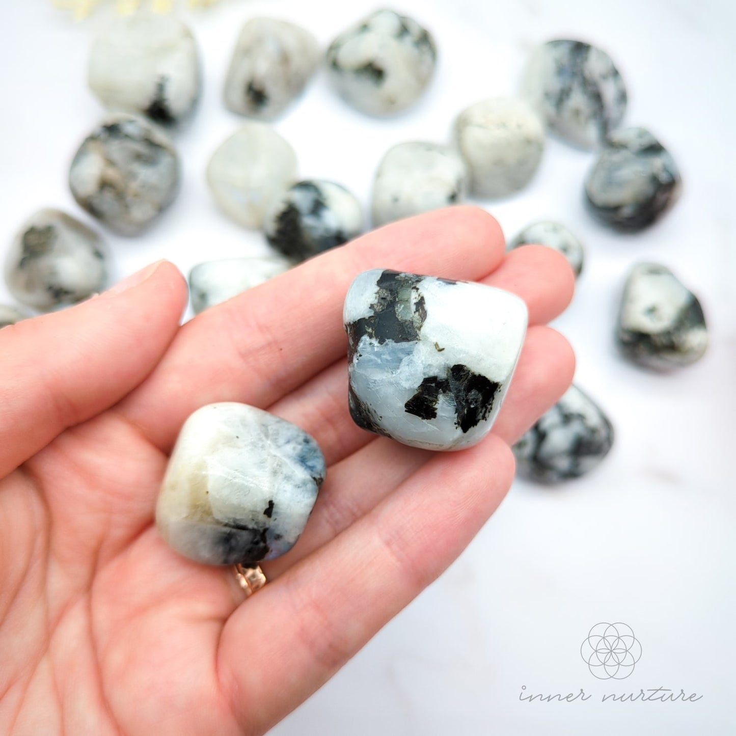 Rainbow Moonstone Tumble | Crystal Shop Australia - Inner Nurture