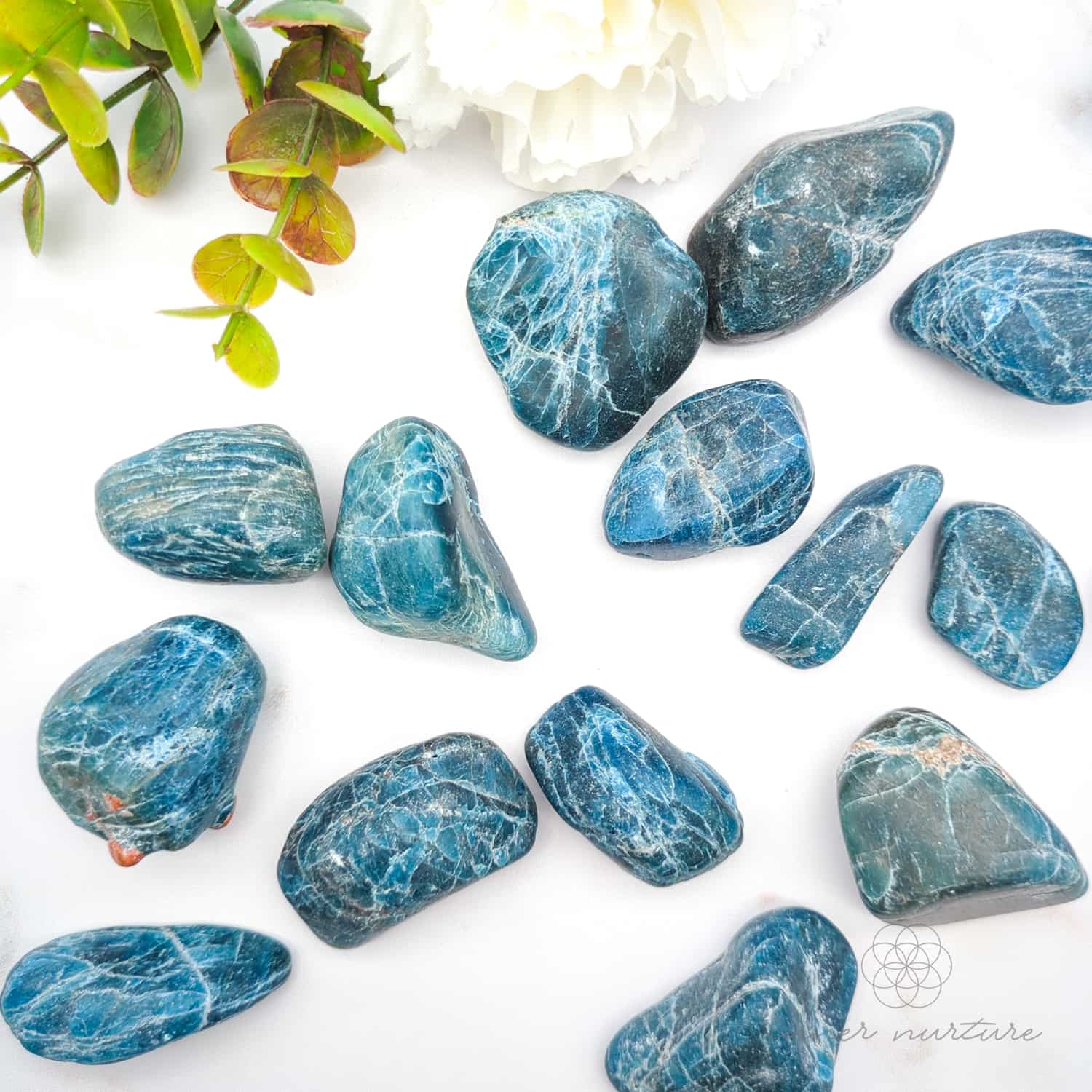 Blue Apatite Semi-Tumble | Crystal Shop Australia - Inner Nurture