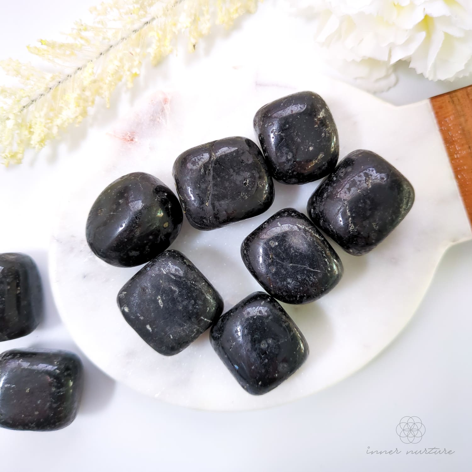 Black Tourmaline Tumble - Inner Nurture | Crystal Shop Australia 