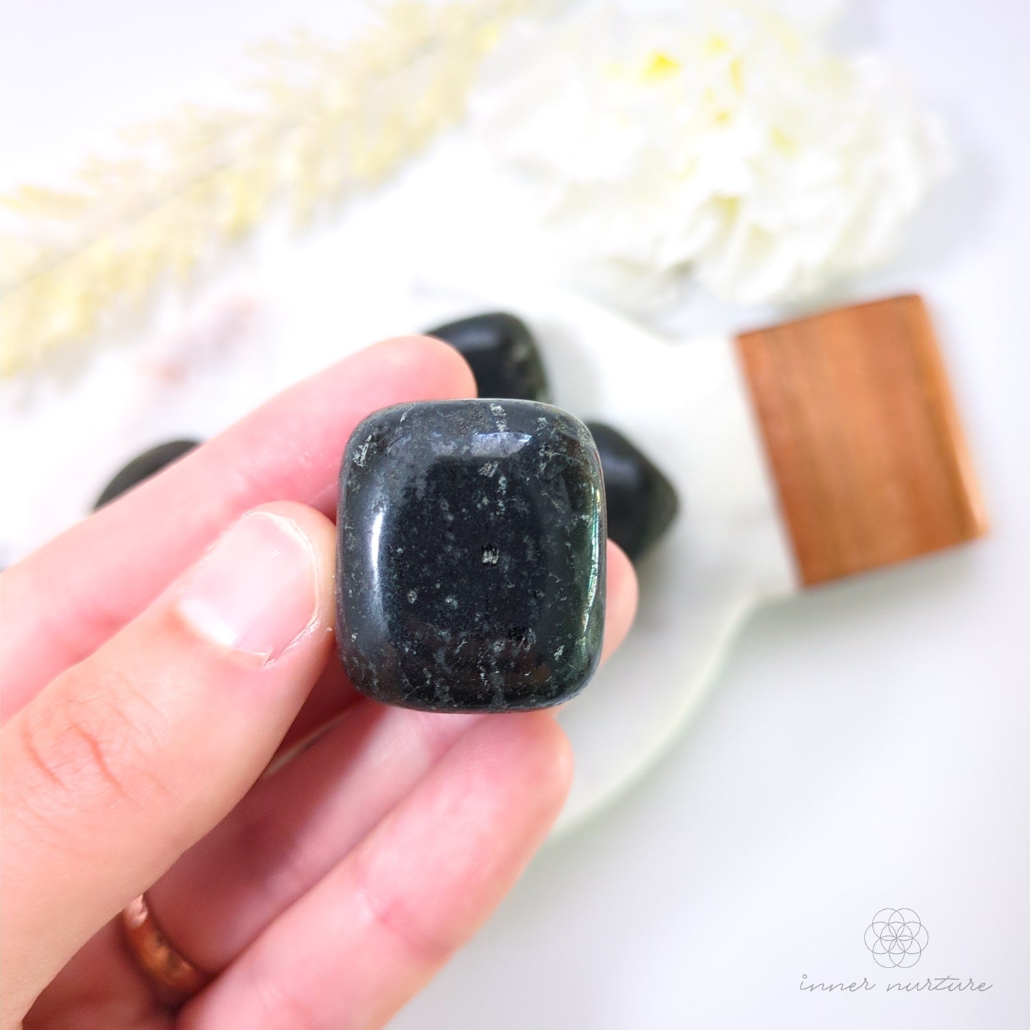 Black Tourmaline Tumble - Inner Nurture | Crystal Shop Australia 