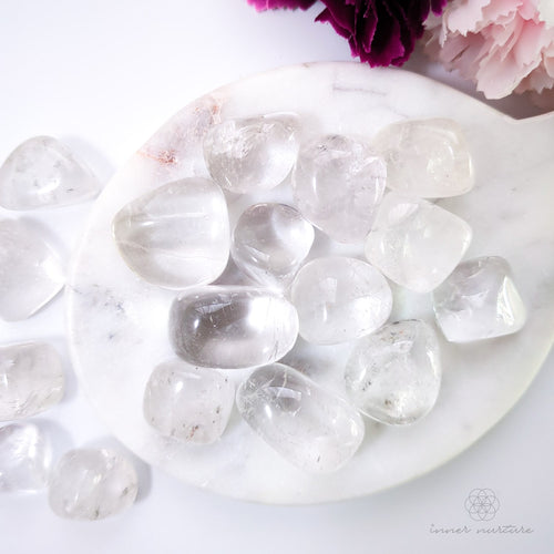 Clear Quartz Tumble - Inner Nurture | Crystal Shop Australia 