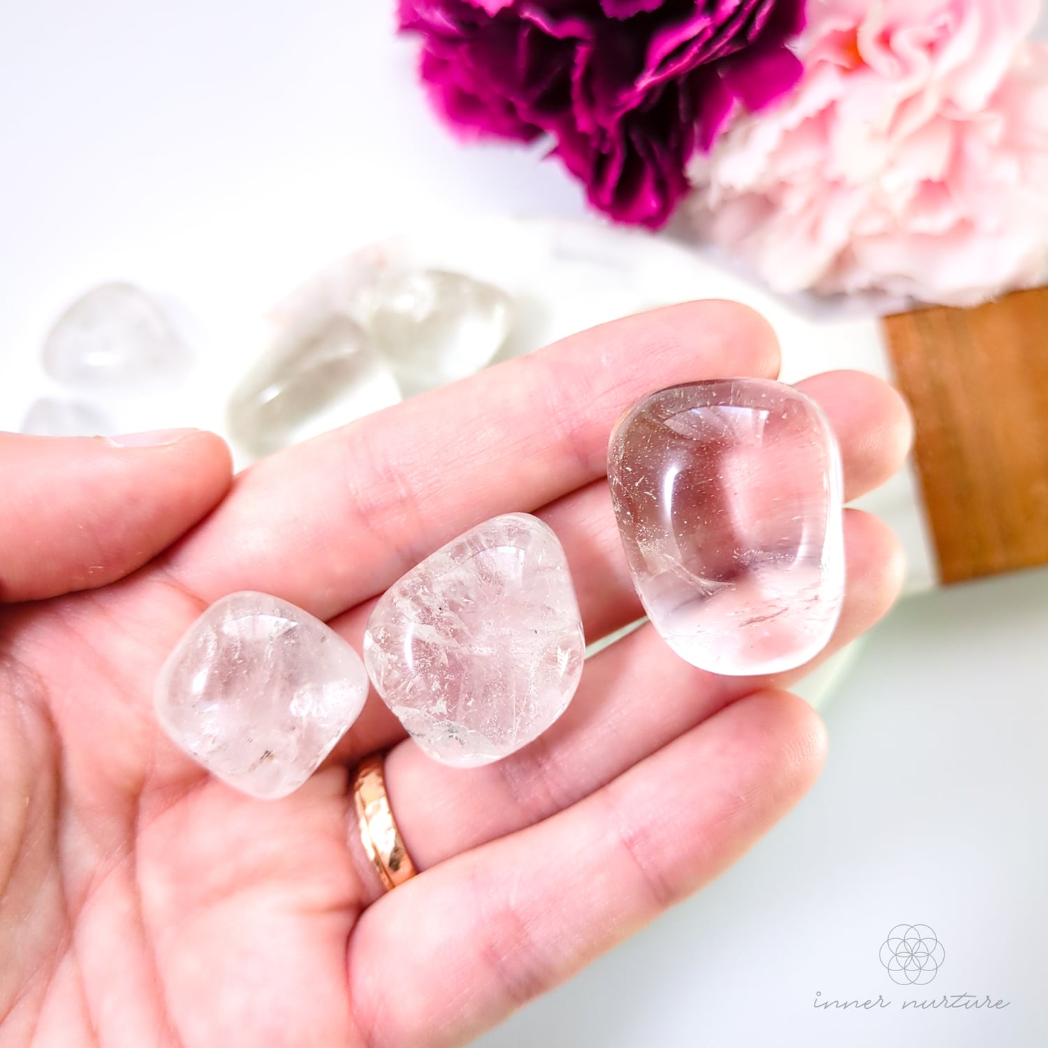 Clear Quartz Tumble - Inner Nurture | Crystal Shop Australia 