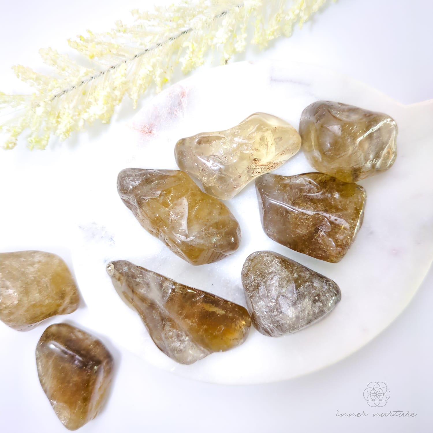 Citrine (Natural) Semi-Polished Tumble - Inner Nurture | Crystal Shop Australia 