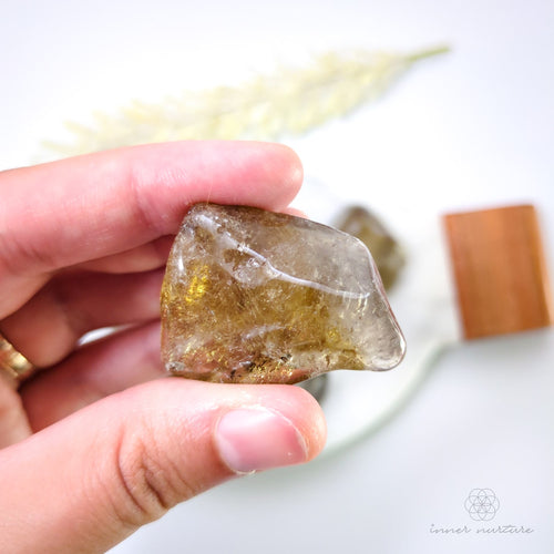 Citrine (Natural) Semi-Polished Tumble - Inner Nurture | Crystal Shop Australia 