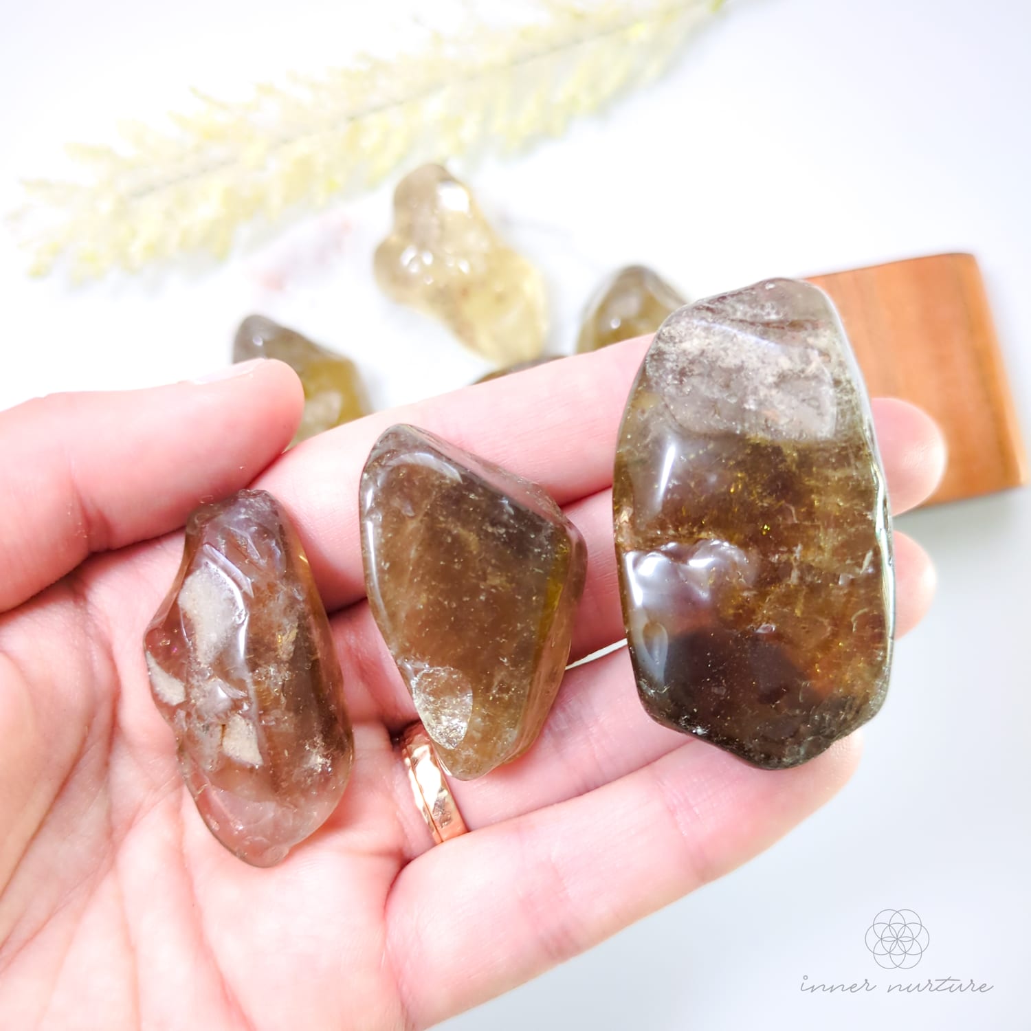 Citrine (Natural) Semi-Polished Tumble - Inner Nurture | Crystal Shop Australia 