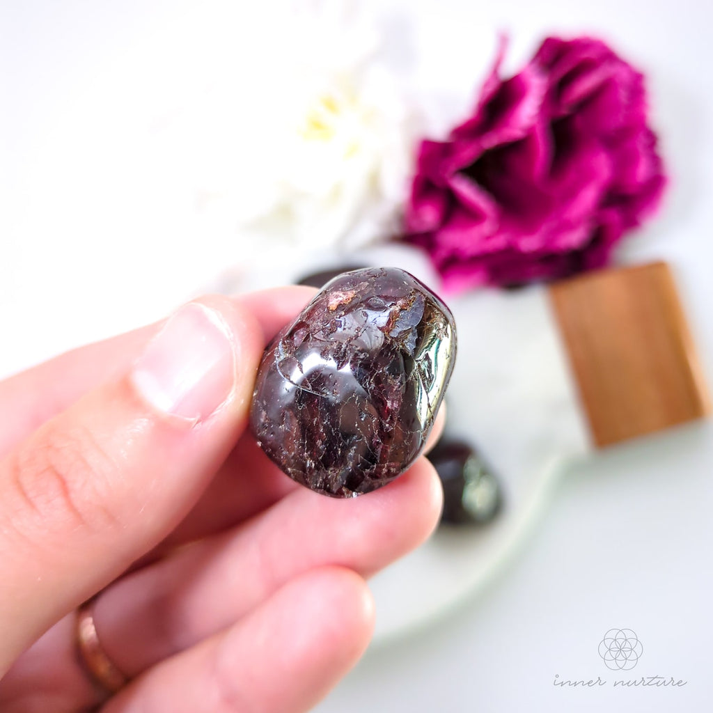 Garnet Semi-Polished Tumble - Inner Nurture | Crystal Shop Australia 