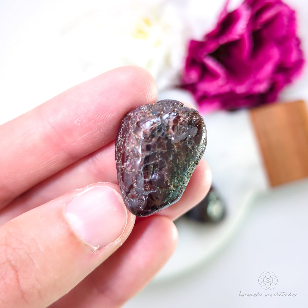 Garnet Semi-Polished Tumble - Inner Nurture | Crystal Shop Australia 