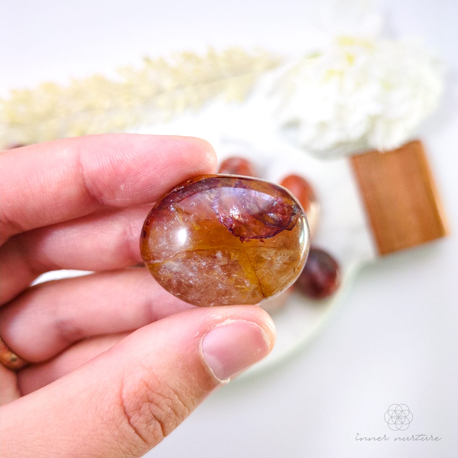 Fire Quartz Tumble (Hematoid Quartz) - Crystal Shop Online Australia | Inner Nurture 