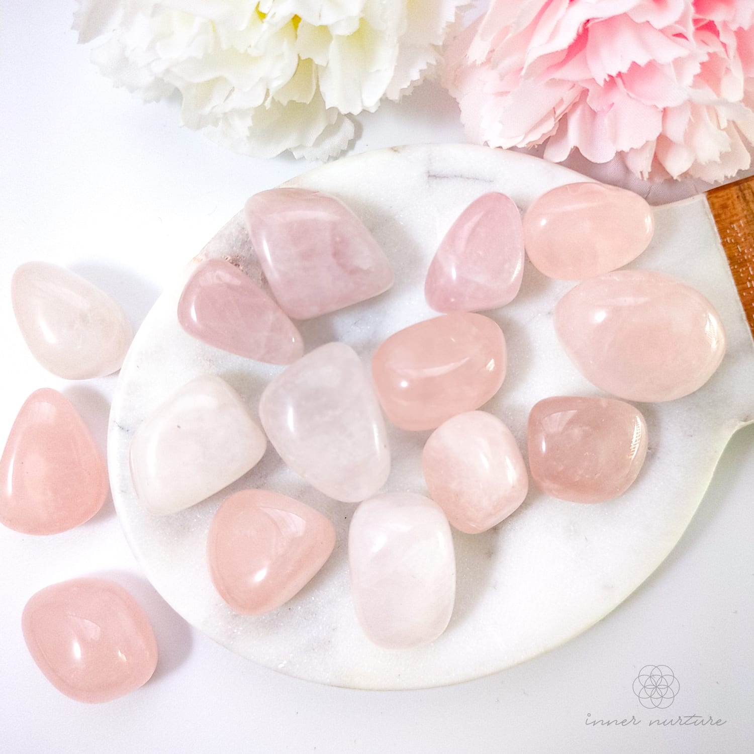 Rose Quartz Tumble - Inner Nurture | Crystal Shop Australia 