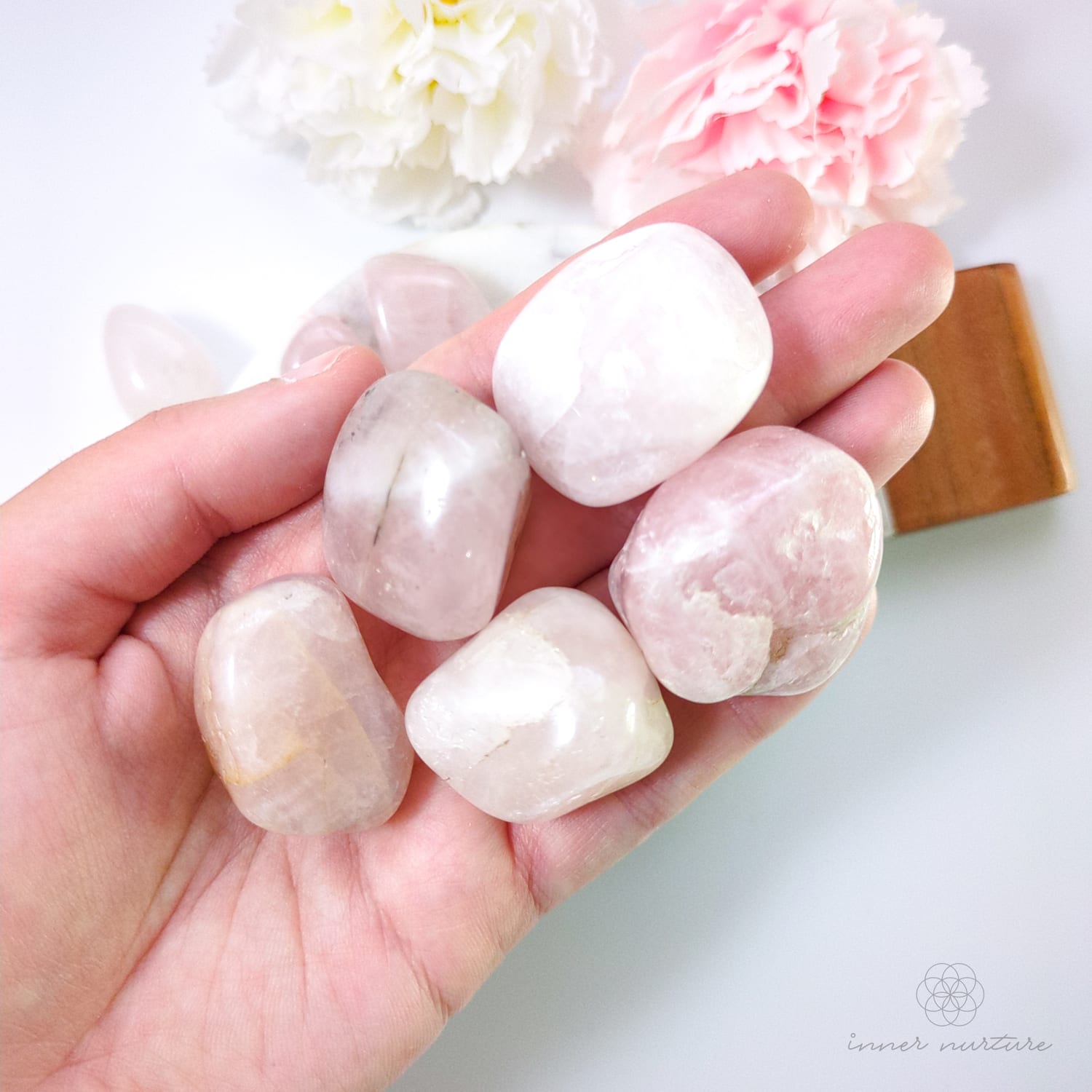 Rose Quartz Tumble - Inner Nurture | Crystal Shop Australia 