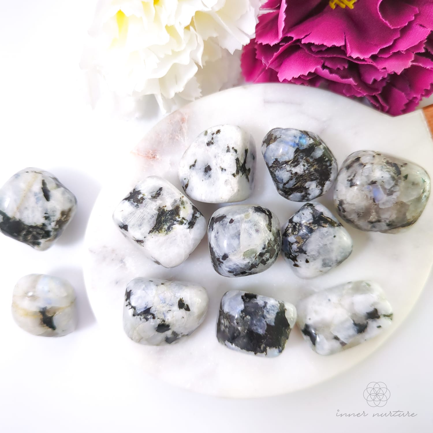 Rainbow Moonstone Tumble - Inner Nurture | Crystal Shop Australia 