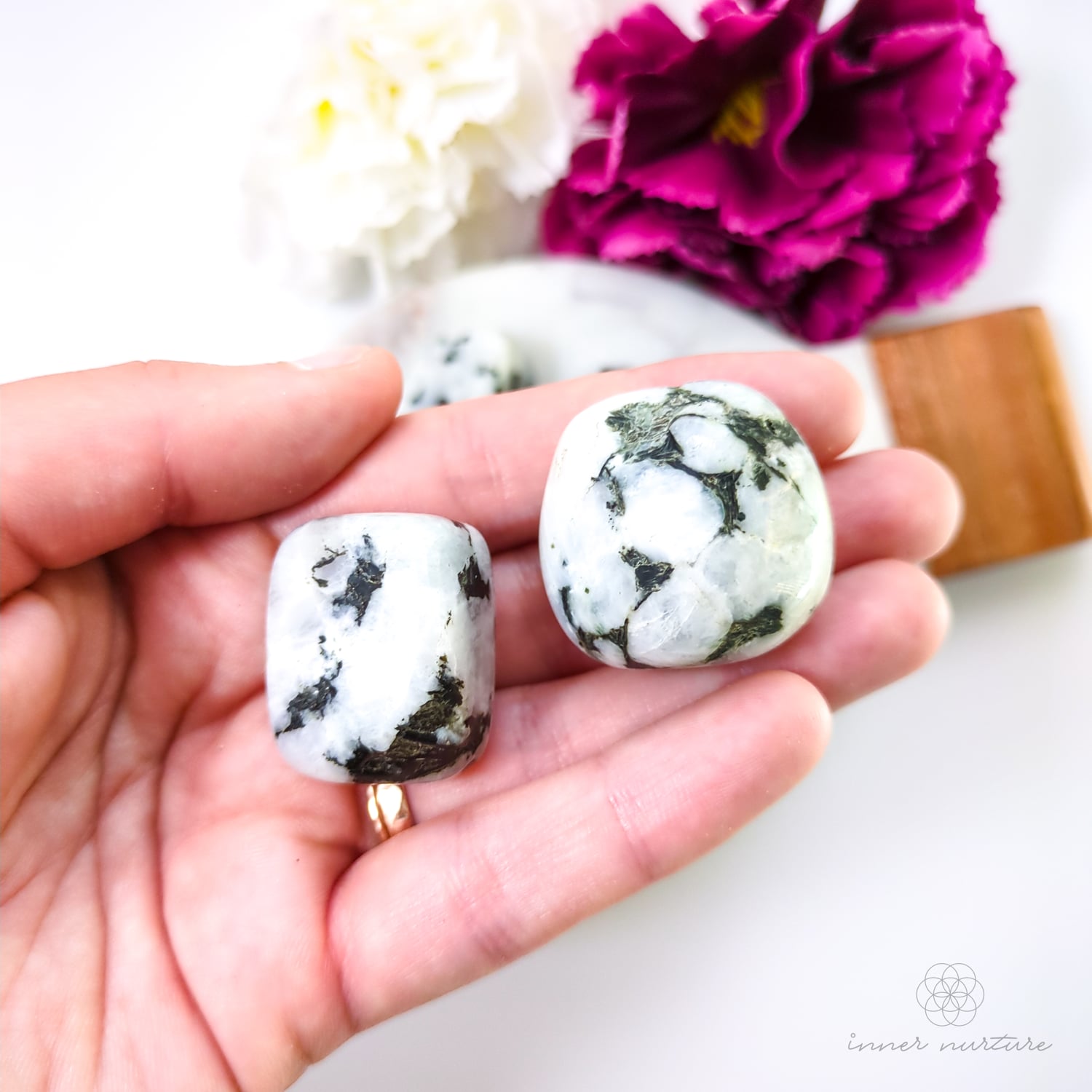 Rainbow Moonstone Tumble - Inner Nurture | Crystal Shop Australia 