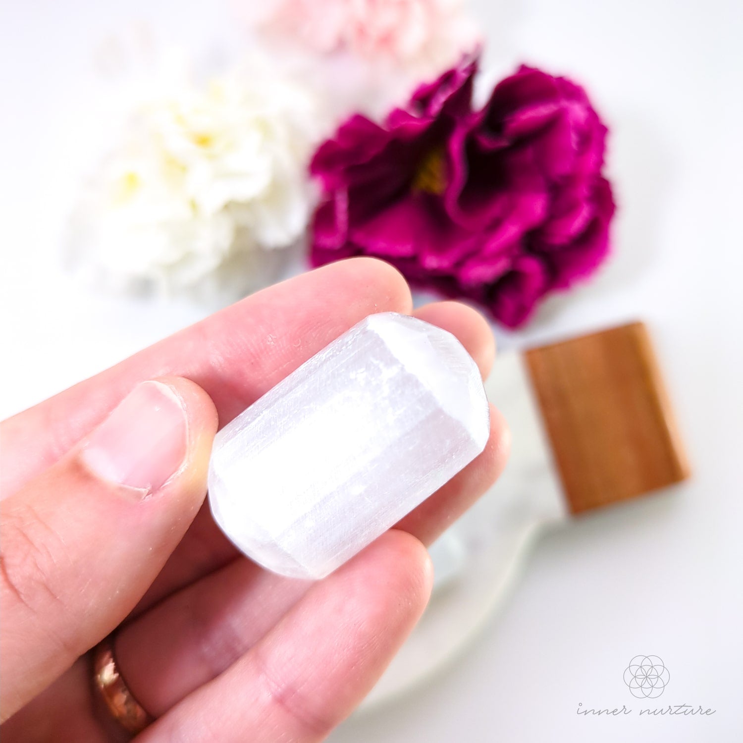 Selenite Tumble - Inner Nurture | Crystal Shop Australia 