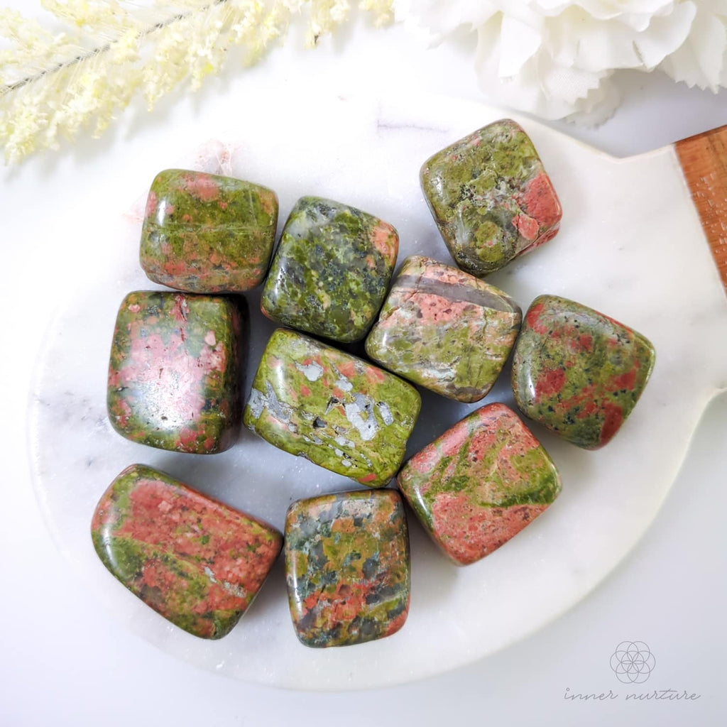 Unakite Tumble - Inner Nurture | Crystal Shop Australia 
