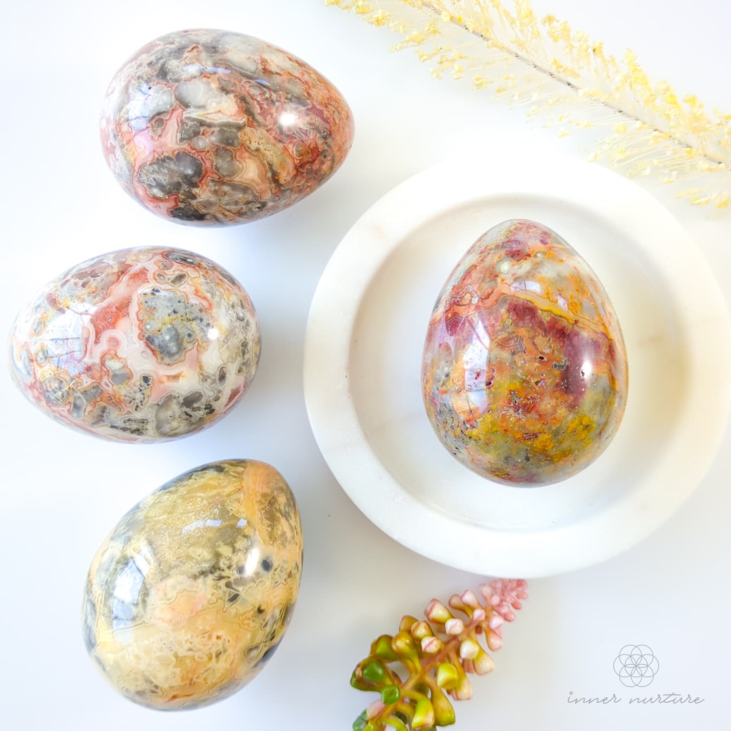 Crazy Lace Agate Egg | Crystal Shop Australia - Inner Nurture