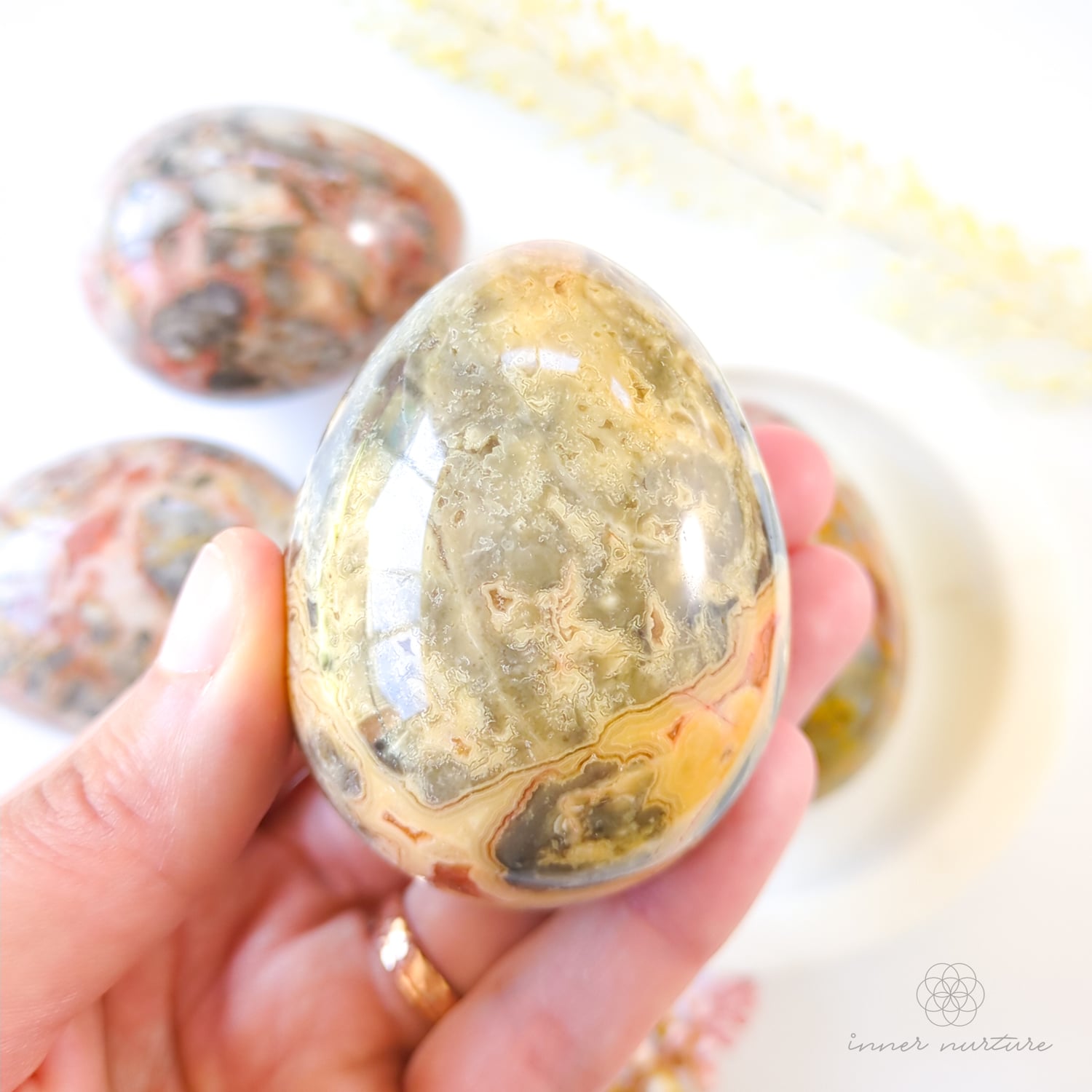 Crazy Lace Agate Egg | Crystal Shop Australia - Inner Nurture