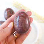 Rhodonite Polished Egg - Inner Nurture | Crystal Shop Australia 
