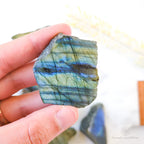 Labradorite Half Polished Specimen - Beautiful Crystal Energy | Inner Nurture Australia