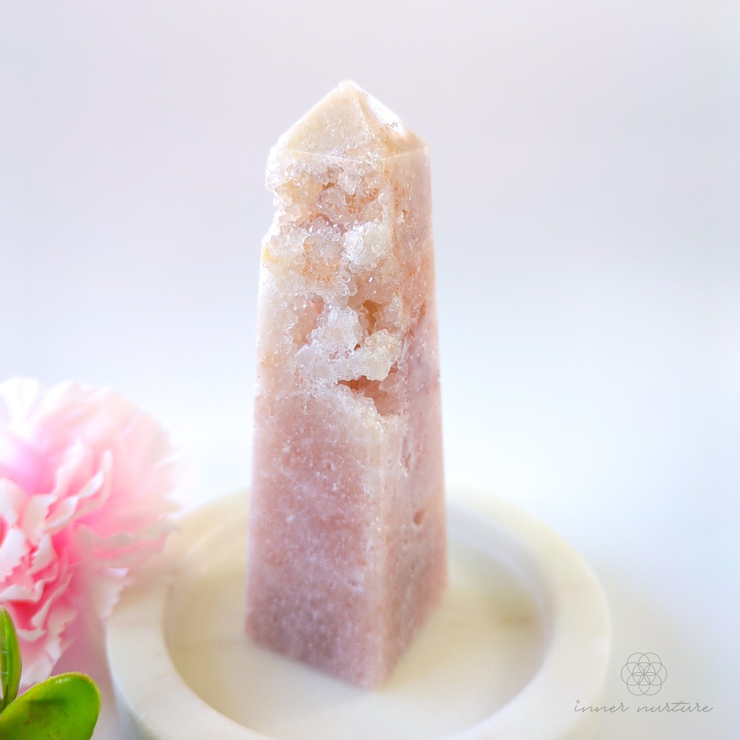Pink Amethyst Obelisk | #1 - Inner Nurture crystals australia