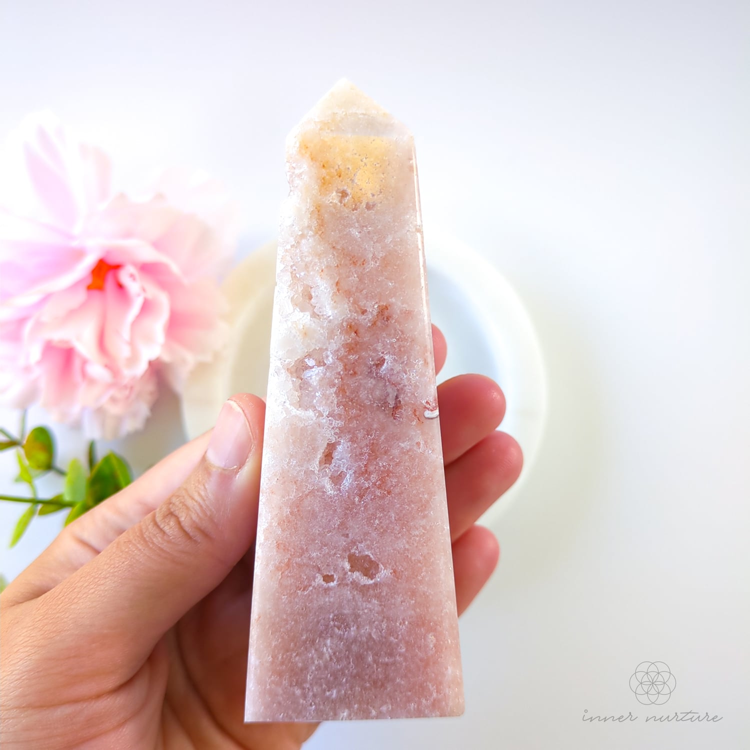 Pink Amethyst Obelisk | #1 - Inner Nurture crystals australia