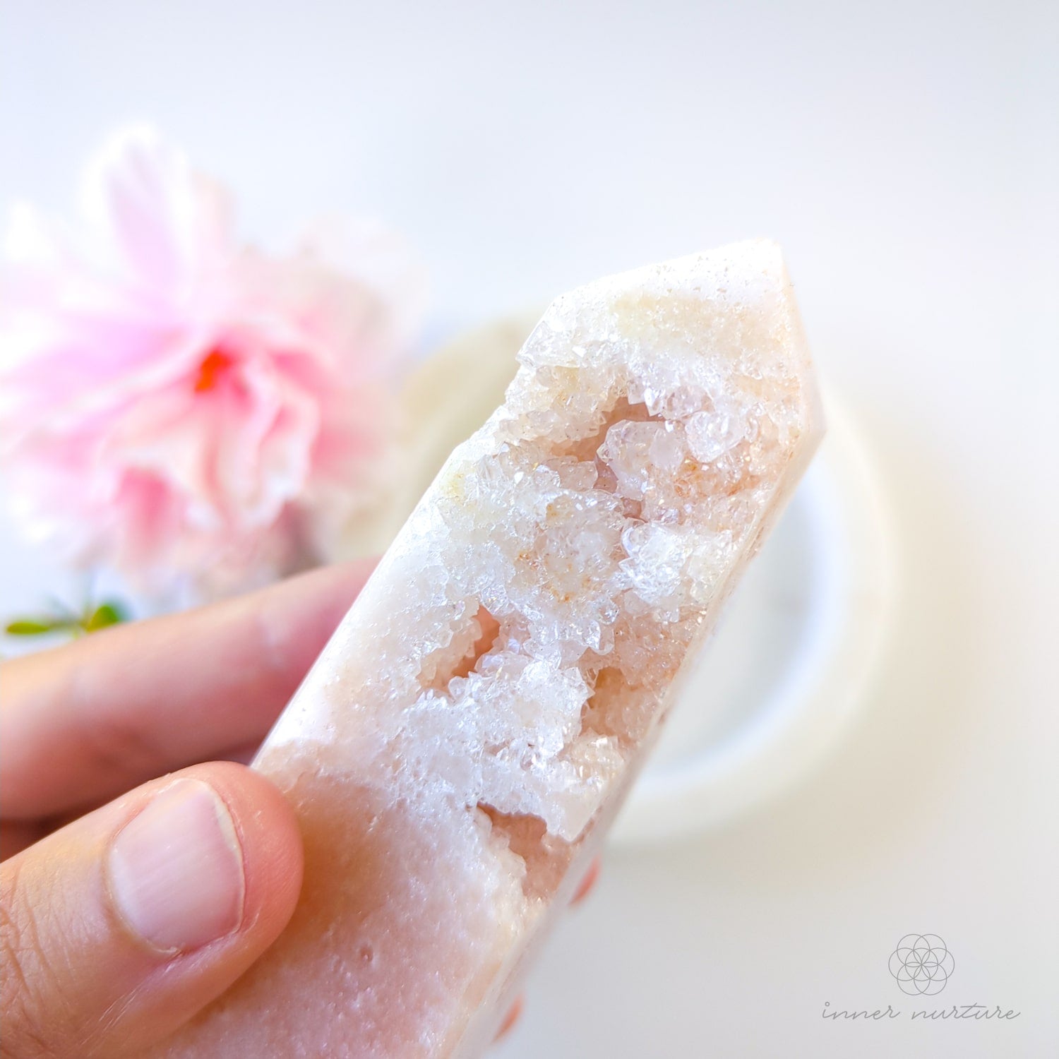 Pink Amethyst Obelisk | #1 - Inner Nurture crystals australia