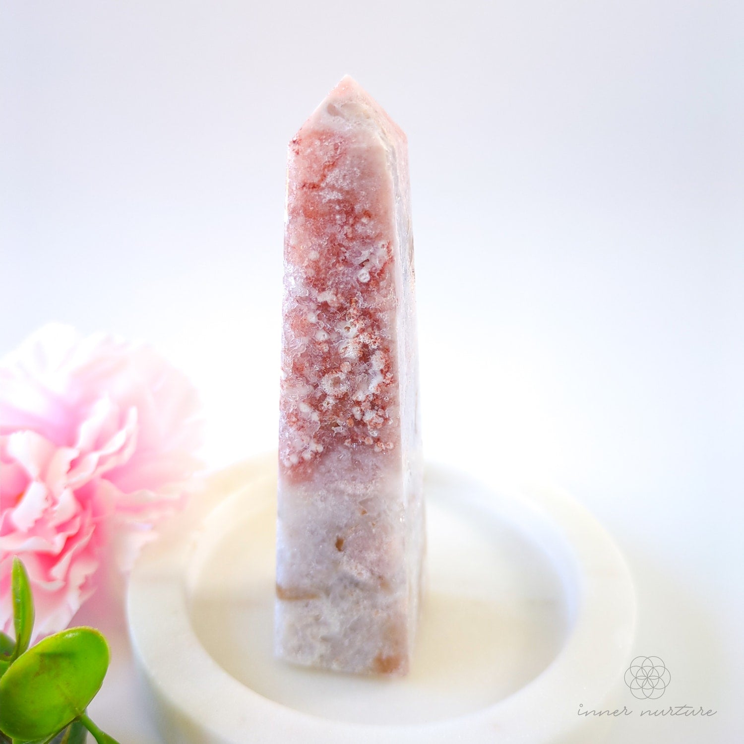 Pink Amethyst Obelisk | #2 - Inner Nurture crystals australia