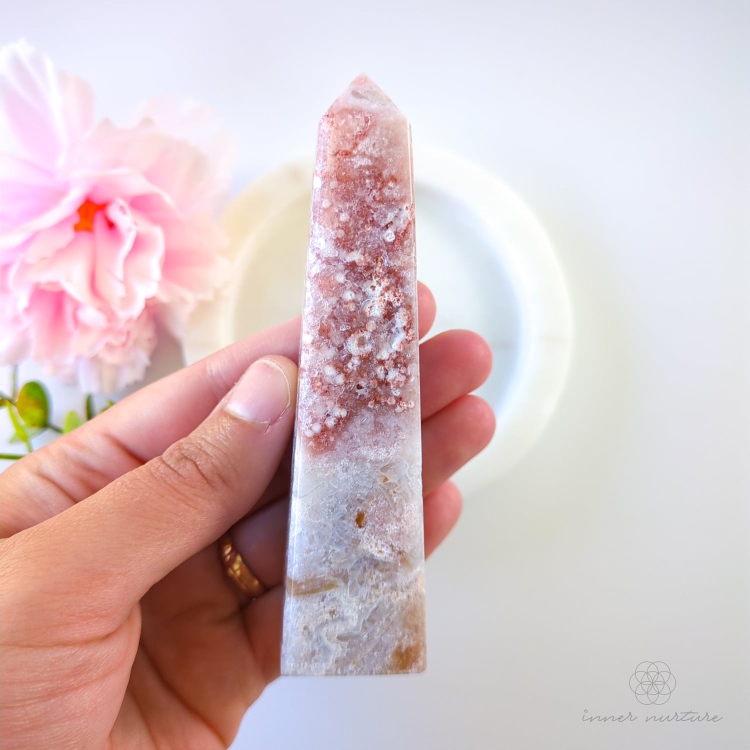Pink Amethyst Obelisk | #2 - Inner Nurture crystals australia