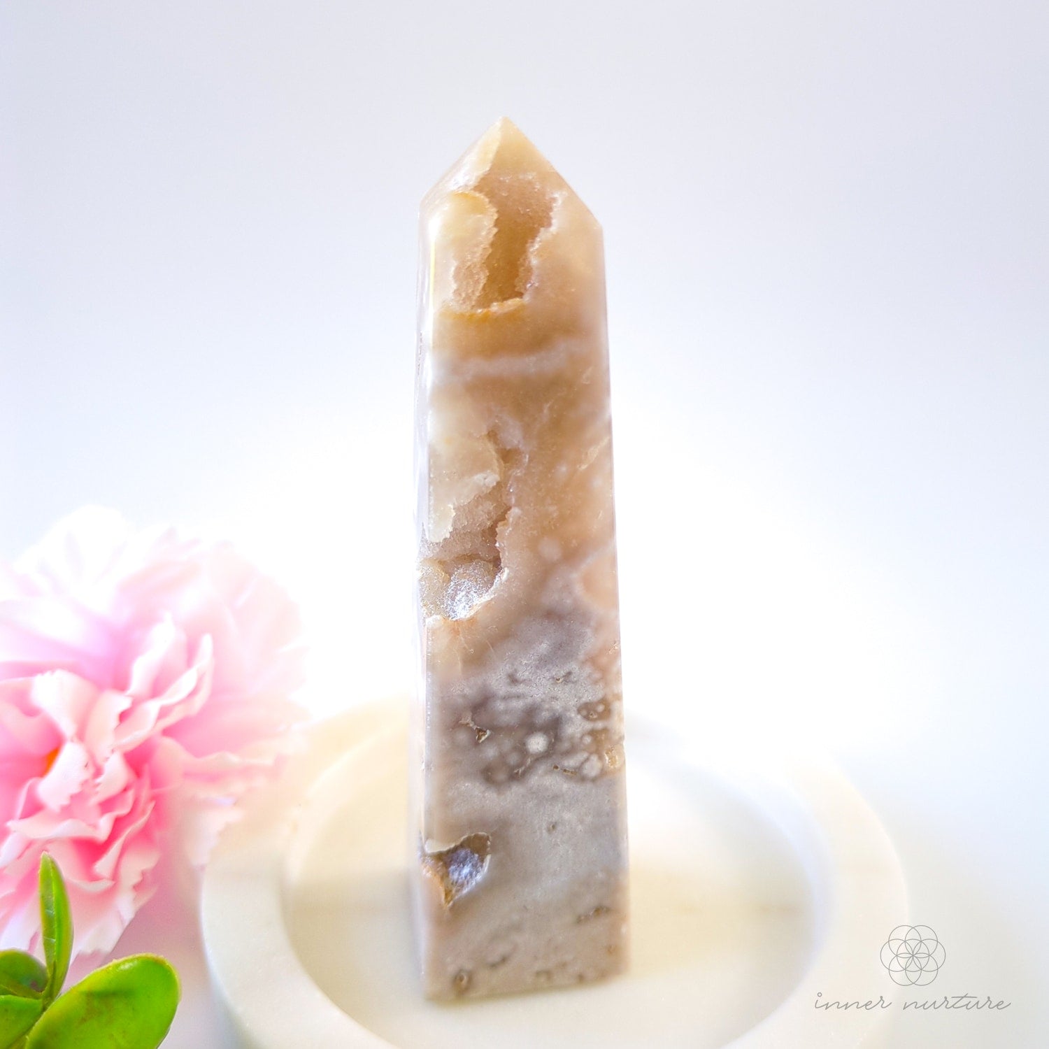 Pink Amethyst Obelisk | #3 - Inner Nurture crystals australia