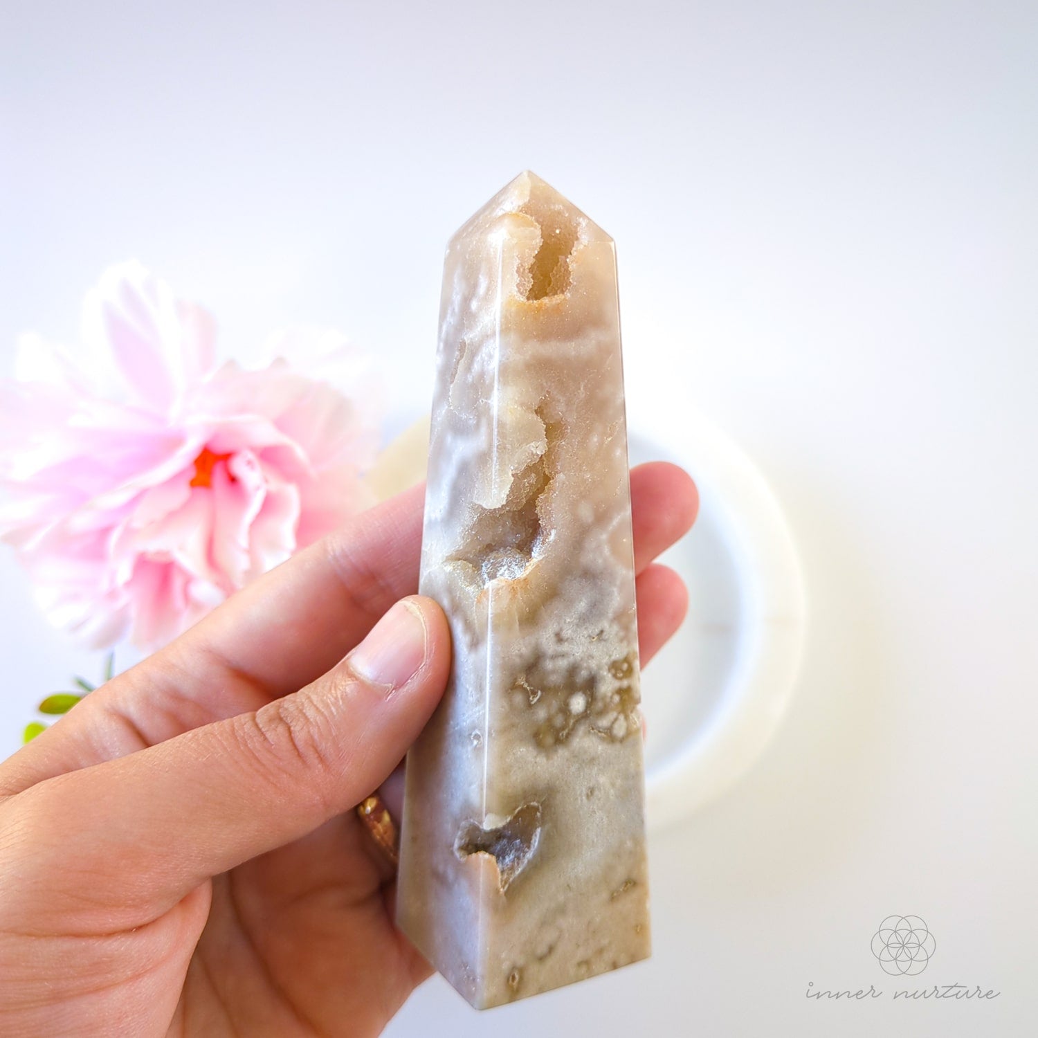 Pink Amethyst Obelisk | #3 - Inner Nurture crystals australia