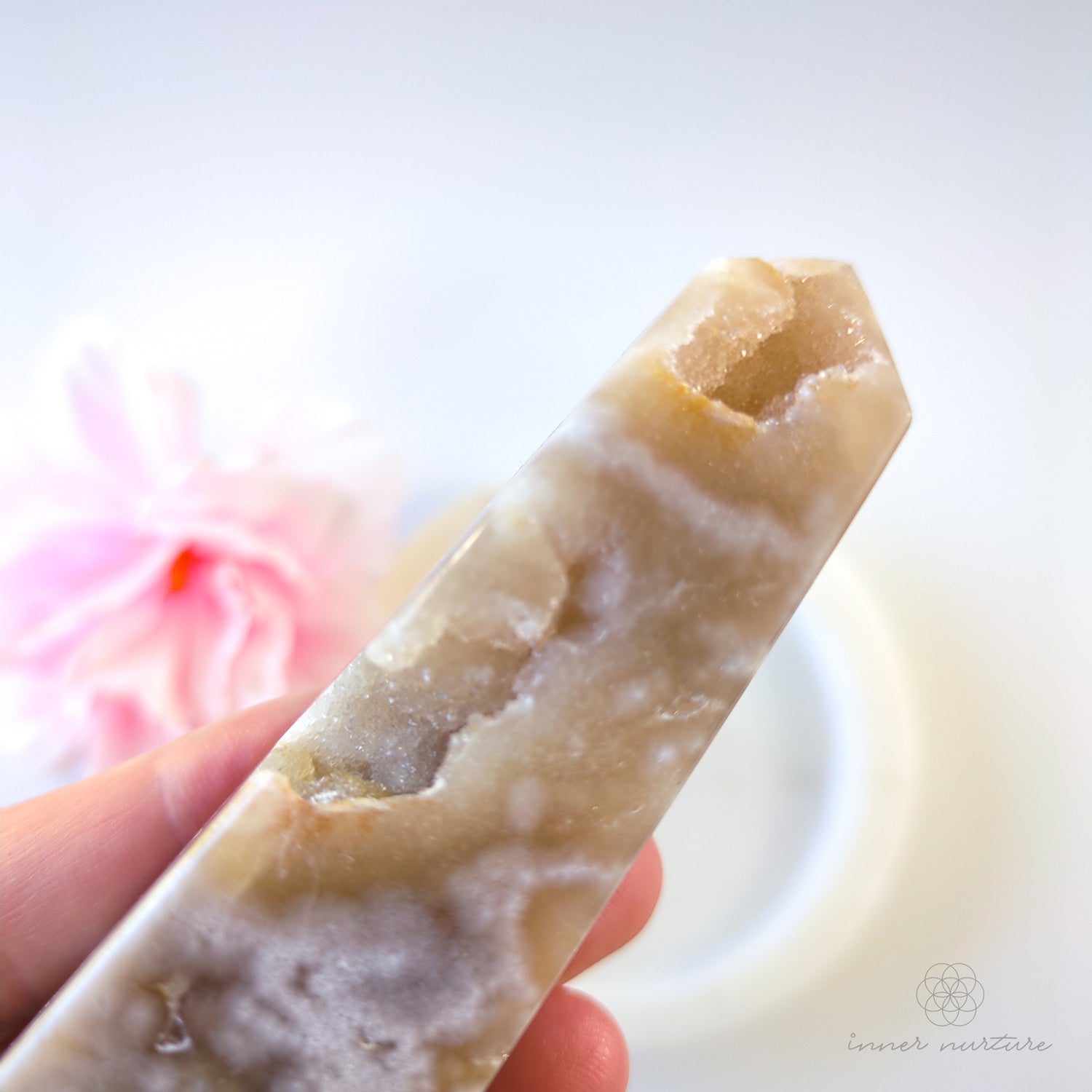 Pink Amethyst Obelisk | #3 - Inner Nurture crystals australia