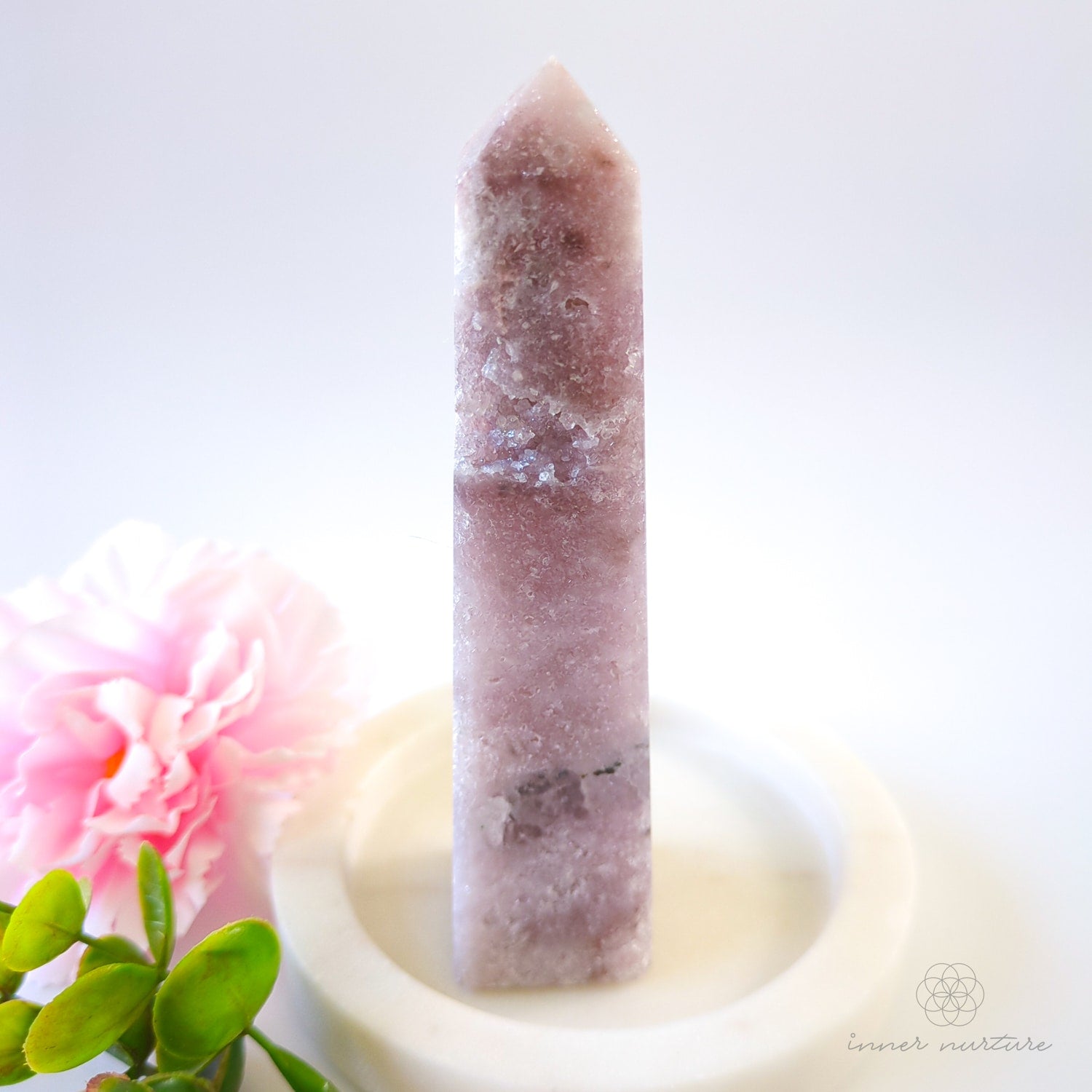 Pink Amethyst Obelisk | #4 - Inner Nurture crystals australia