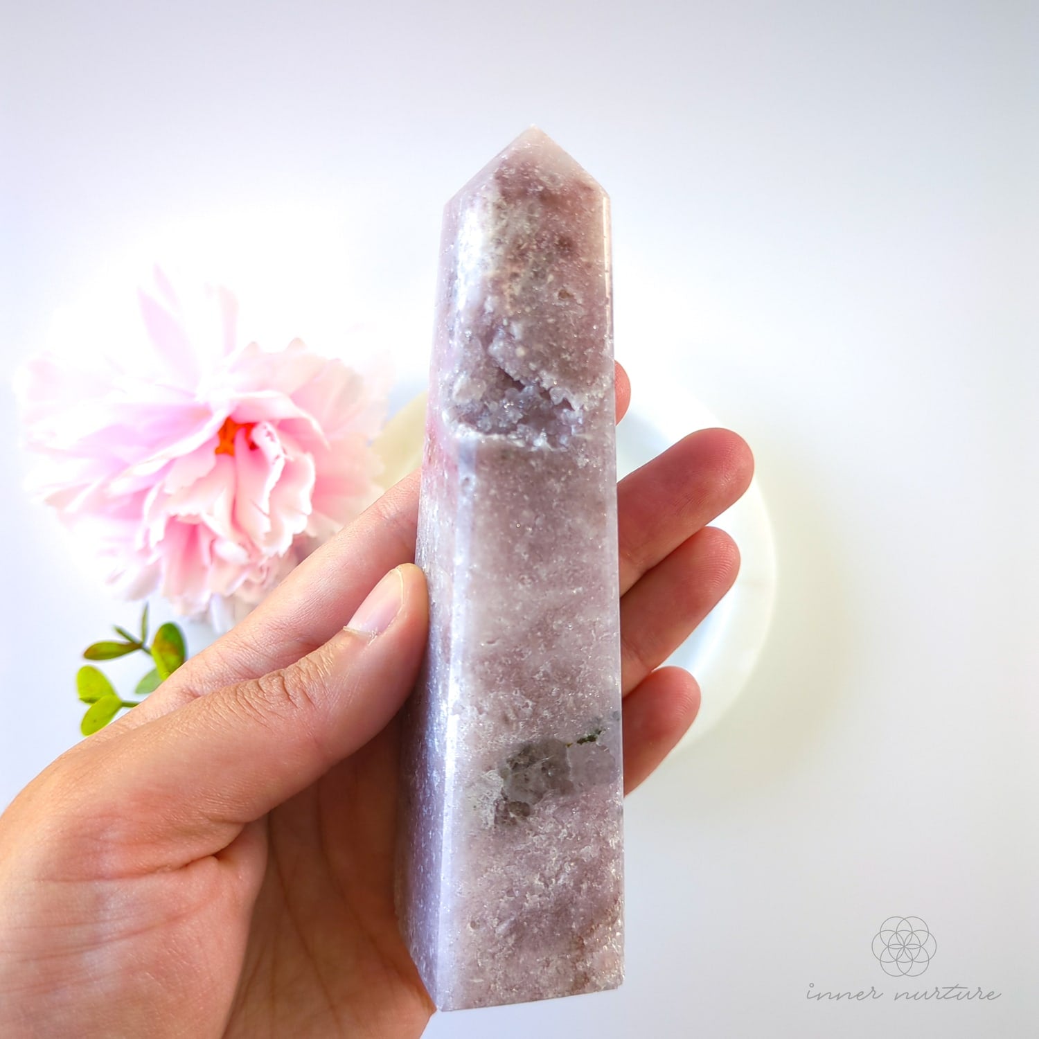 Pink Amethyst Obelisk | #4 - Inner Nurture crystals australia