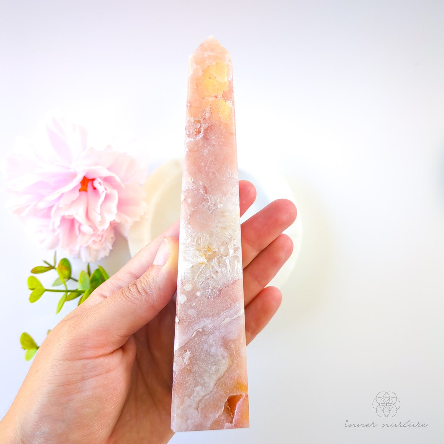 Pink Amethyst Obelisk | #5 - Inner Nurture crystals australia