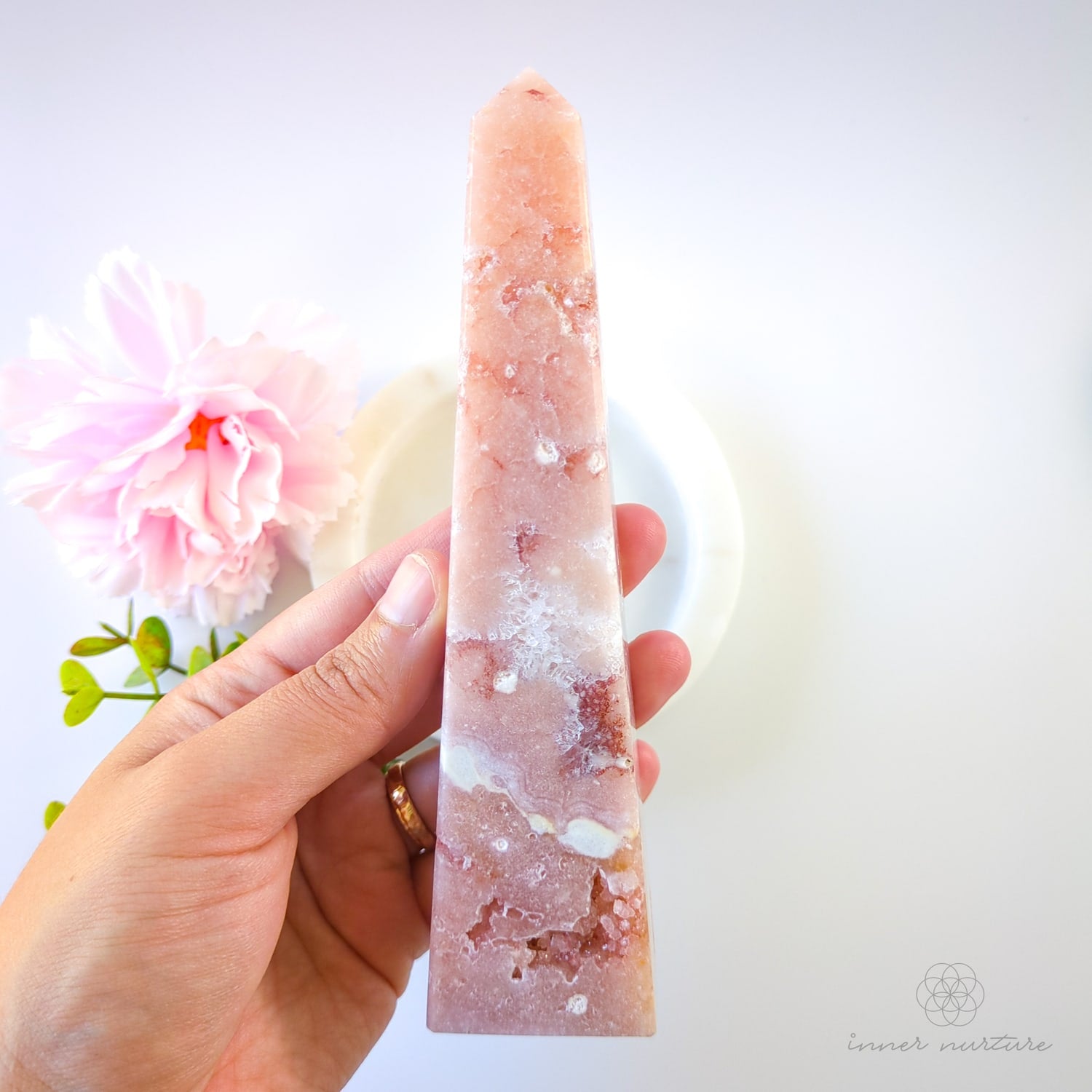 Pink Amethyst Obelisk | #5 - Inner Nurture crystals australia