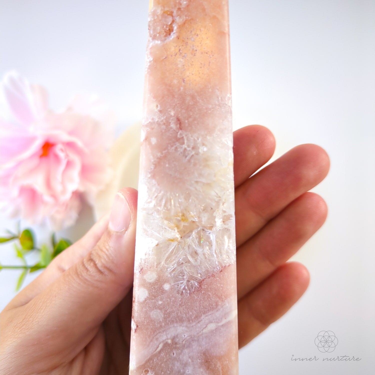 Pink Amethyst Obelisk | #5 - Inner Nurture crystals australia