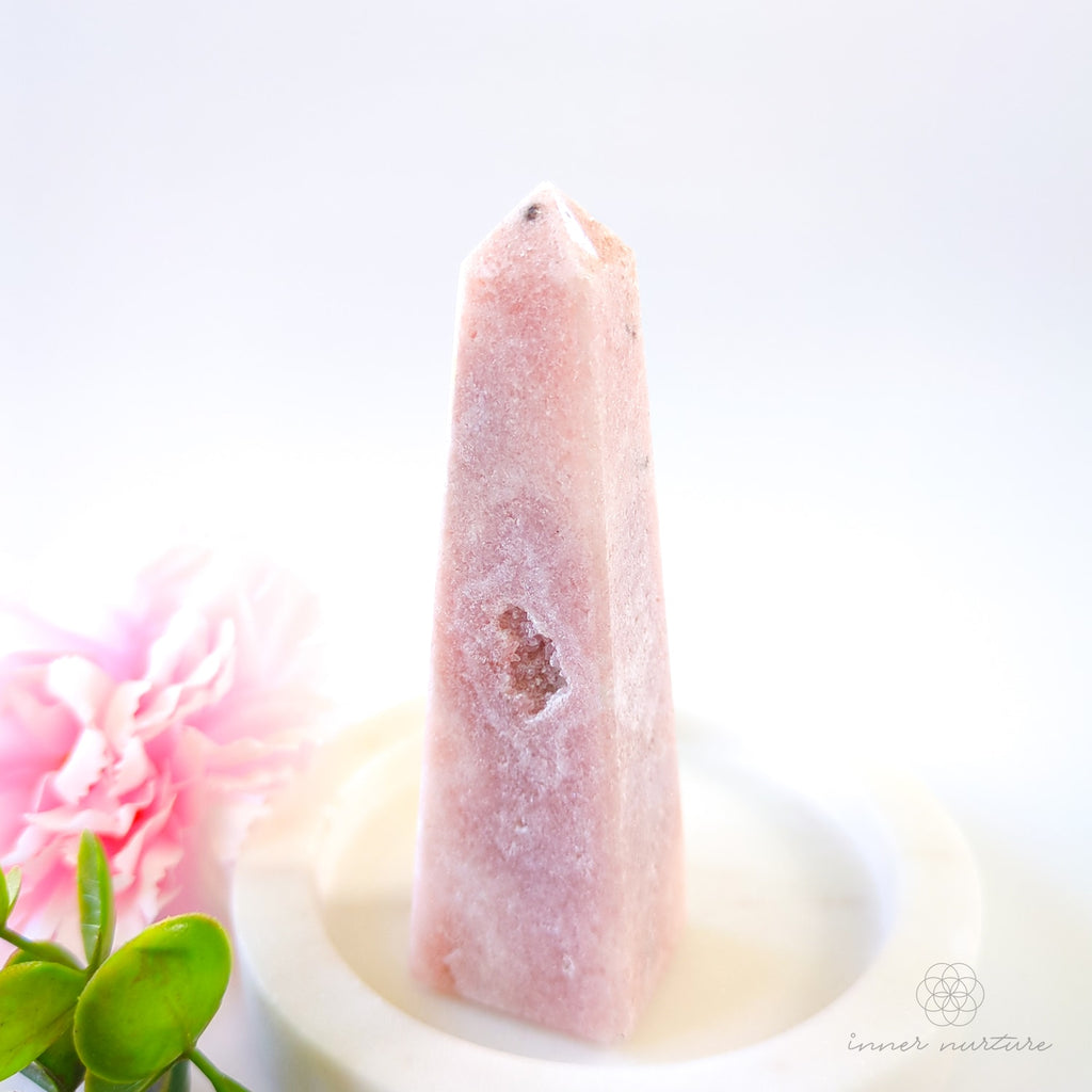 Pink Amethyst Obelisk | #6 - Inner Nurture crystals australia