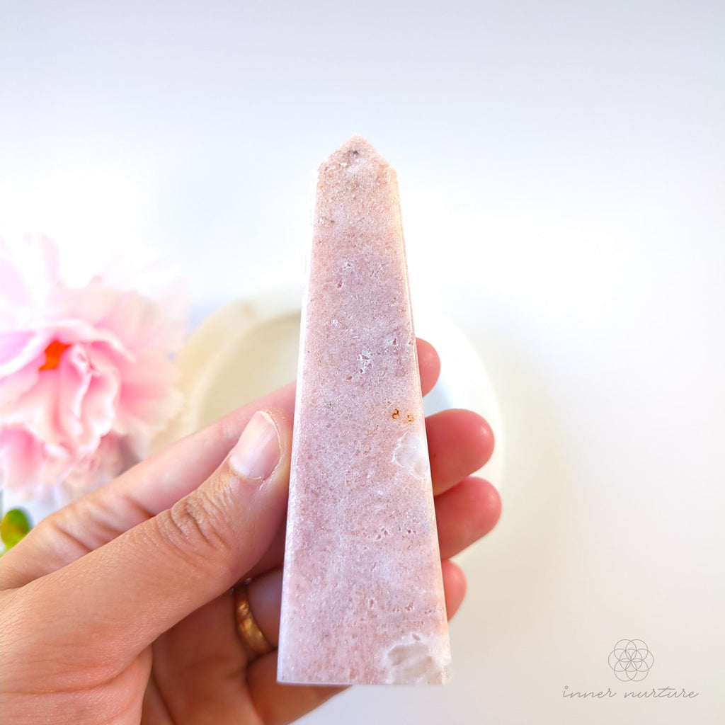 Pink Amethyst Obelisk | #6 - Inner Nurture crystals australia