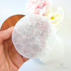 Selenite Charging Plate - 7cm Round | Crystal Shop Australia - Inner Nurture