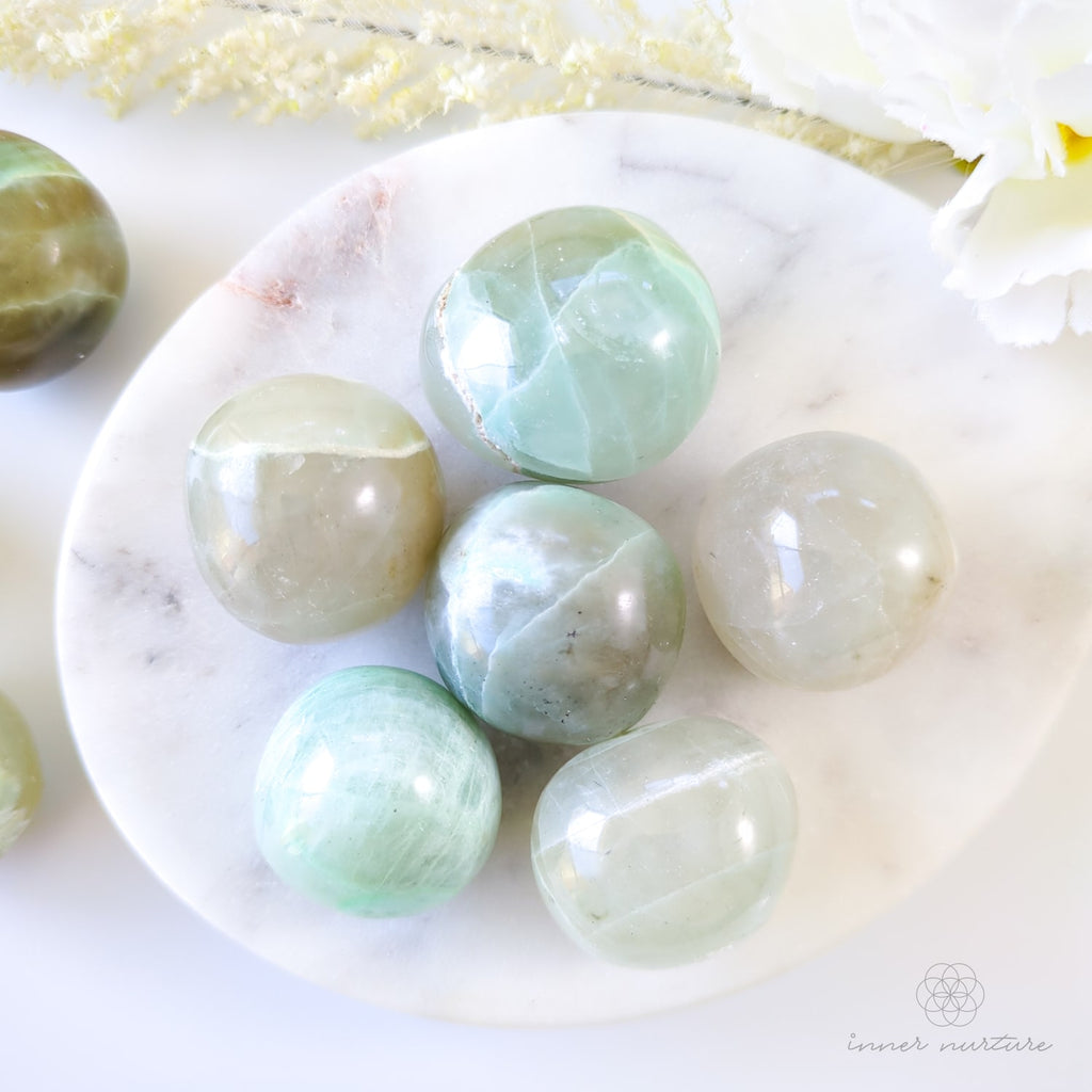 Garnierite (Green Moonstone) Tumble | Crystal Shop Australia - Inner Nurture