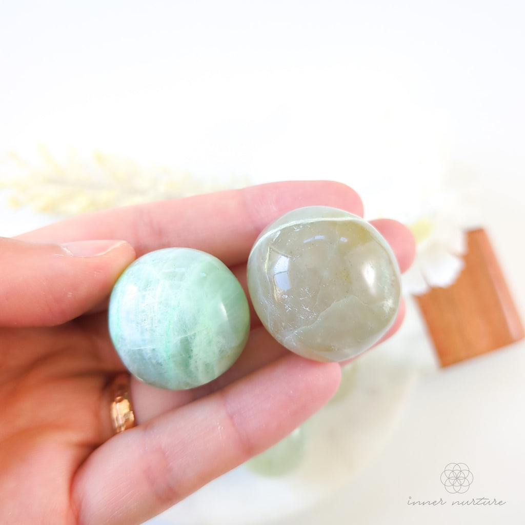 Garnierite (Green Moonstone) Tumble | Crystal Shop Australia - Inner Nurture
