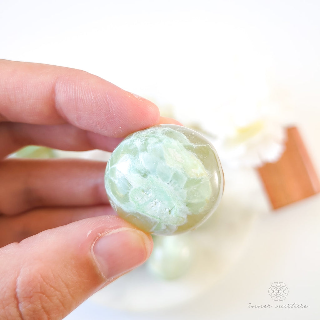 Garnierite (Green Moonstone) Tumble | Crystal Shop Australia - Inner Nurture