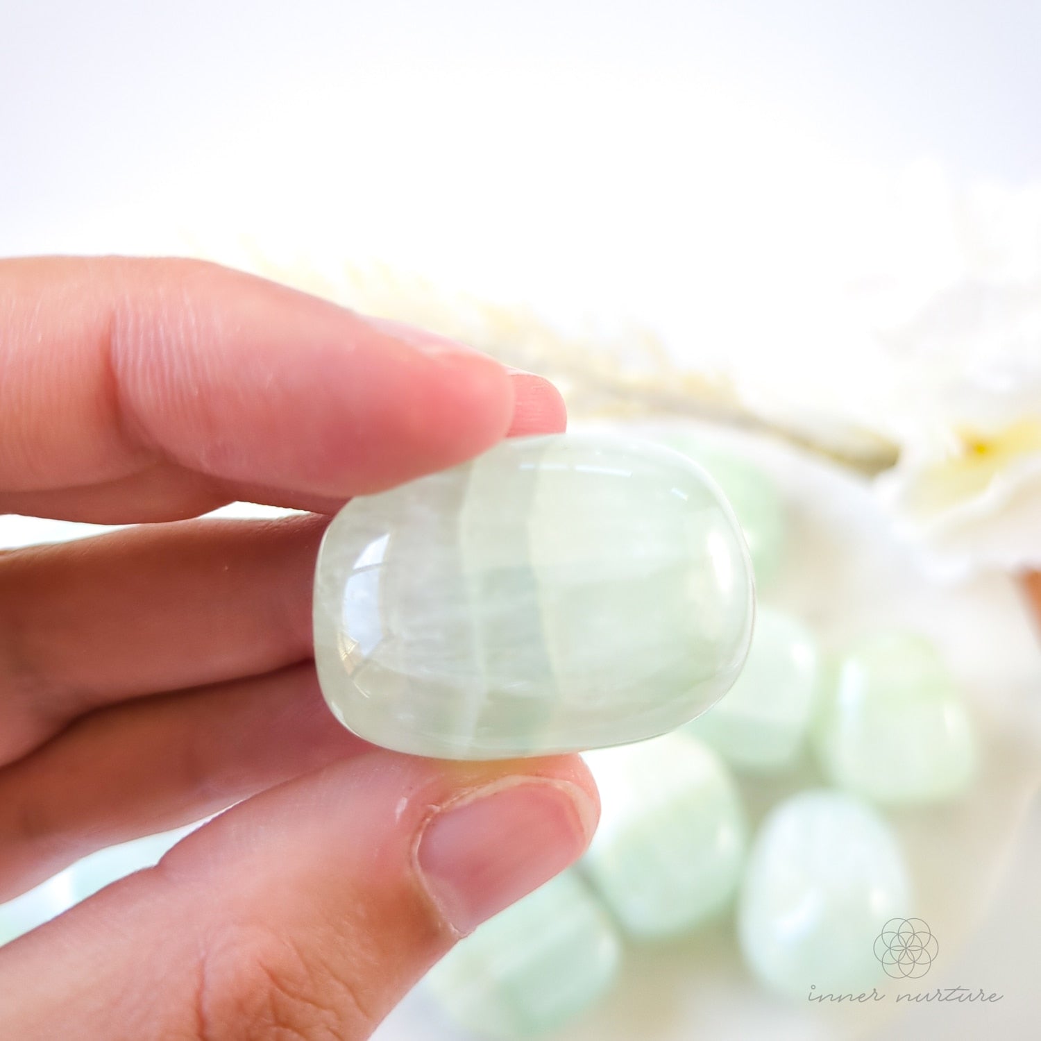 Pistachio Calcite Tumble - Inner Nurture | Crystal Shop Australia