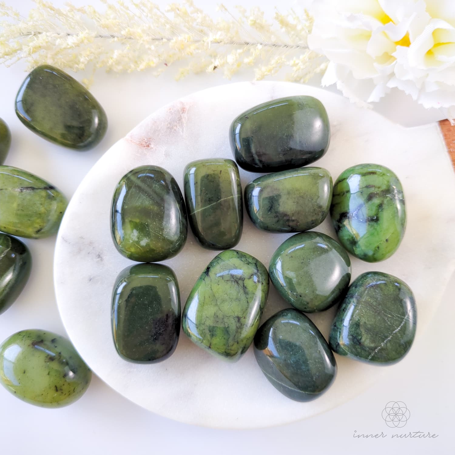 Nephrite Jade Tumble | Crystal Shop Australia - Inner Nurture