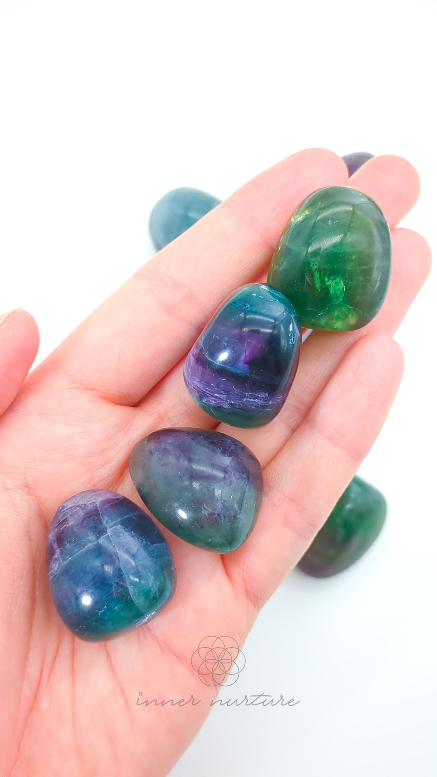 Rainbow Fluorite Tumbled Crystal - Buy Online Australia | Inner Nurture